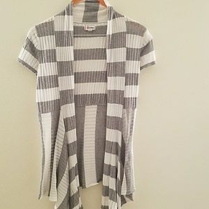 Donated Olsenboye grey and white striped top